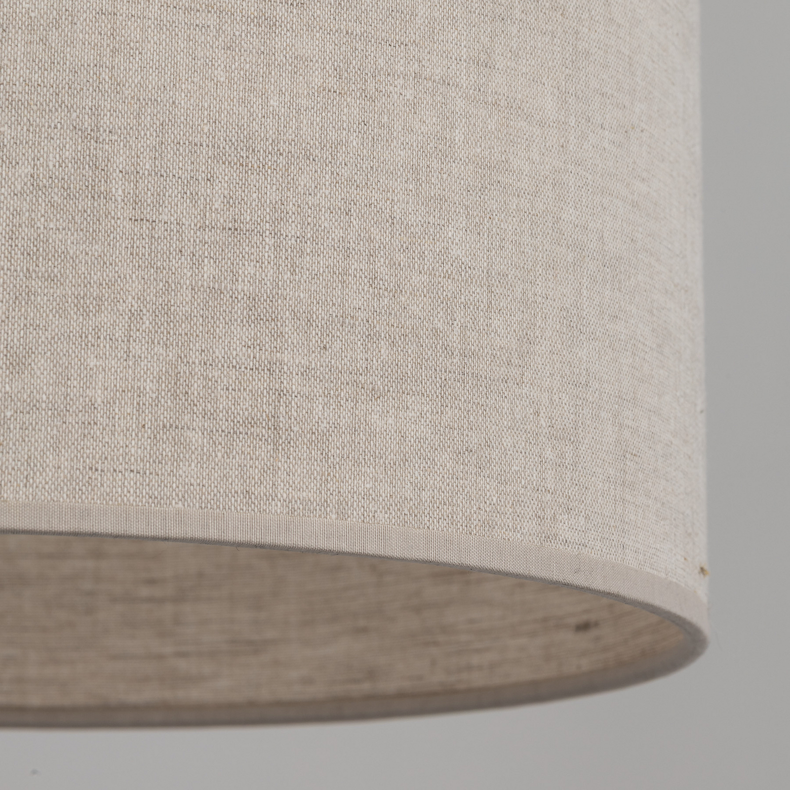 Hänglampa Amura, beige/sand, tyg, Ø 25 cm, E27
