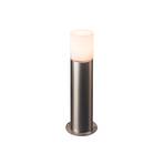 SLV Rox sockellampa i akryl, höjd 60 cm, grå, rostfritt stål