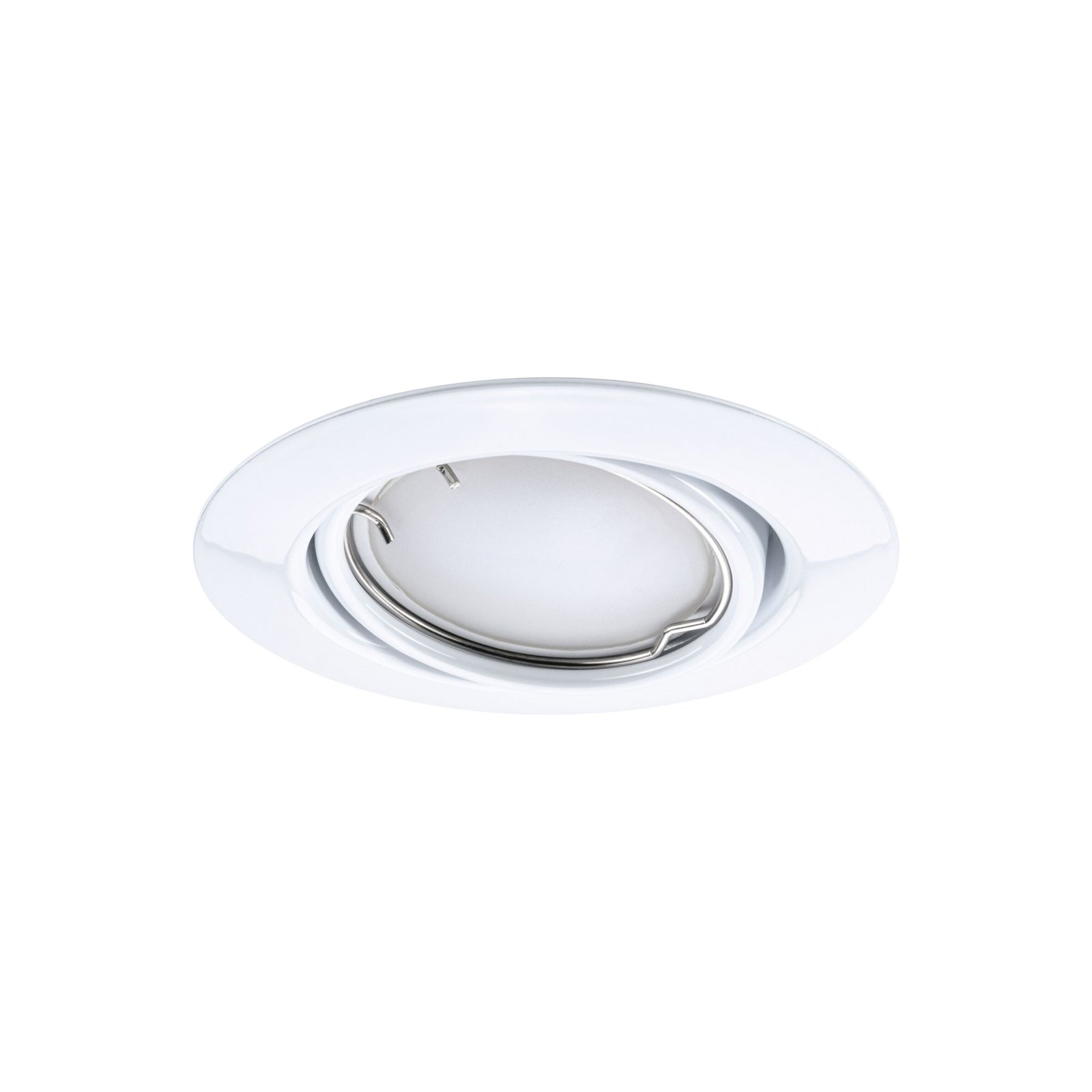 Paulmann Coin Base LED recessed spotlight, white, set of 3 RGBW ZigBee