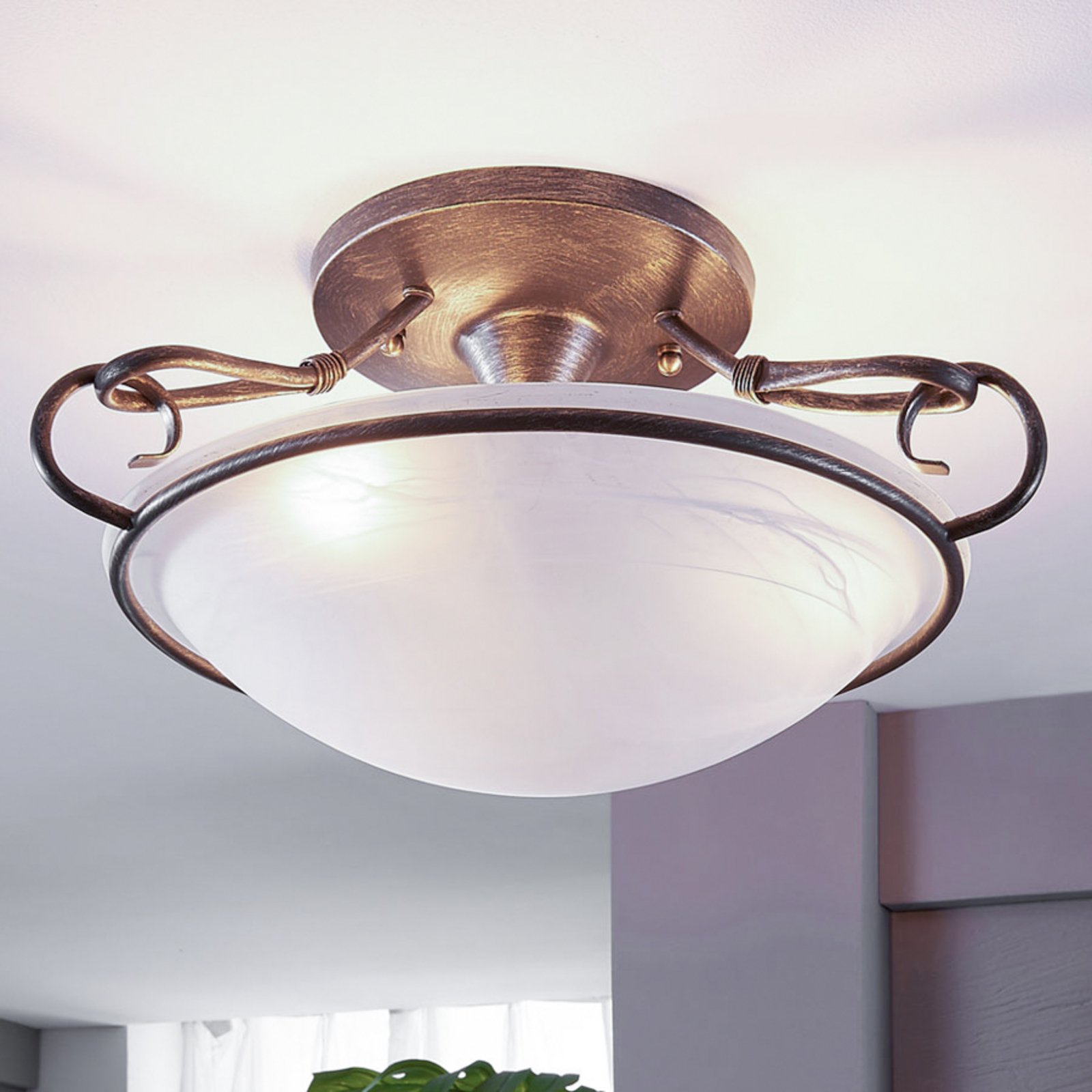Rando Kattovalaisin White/Antique - Lindby