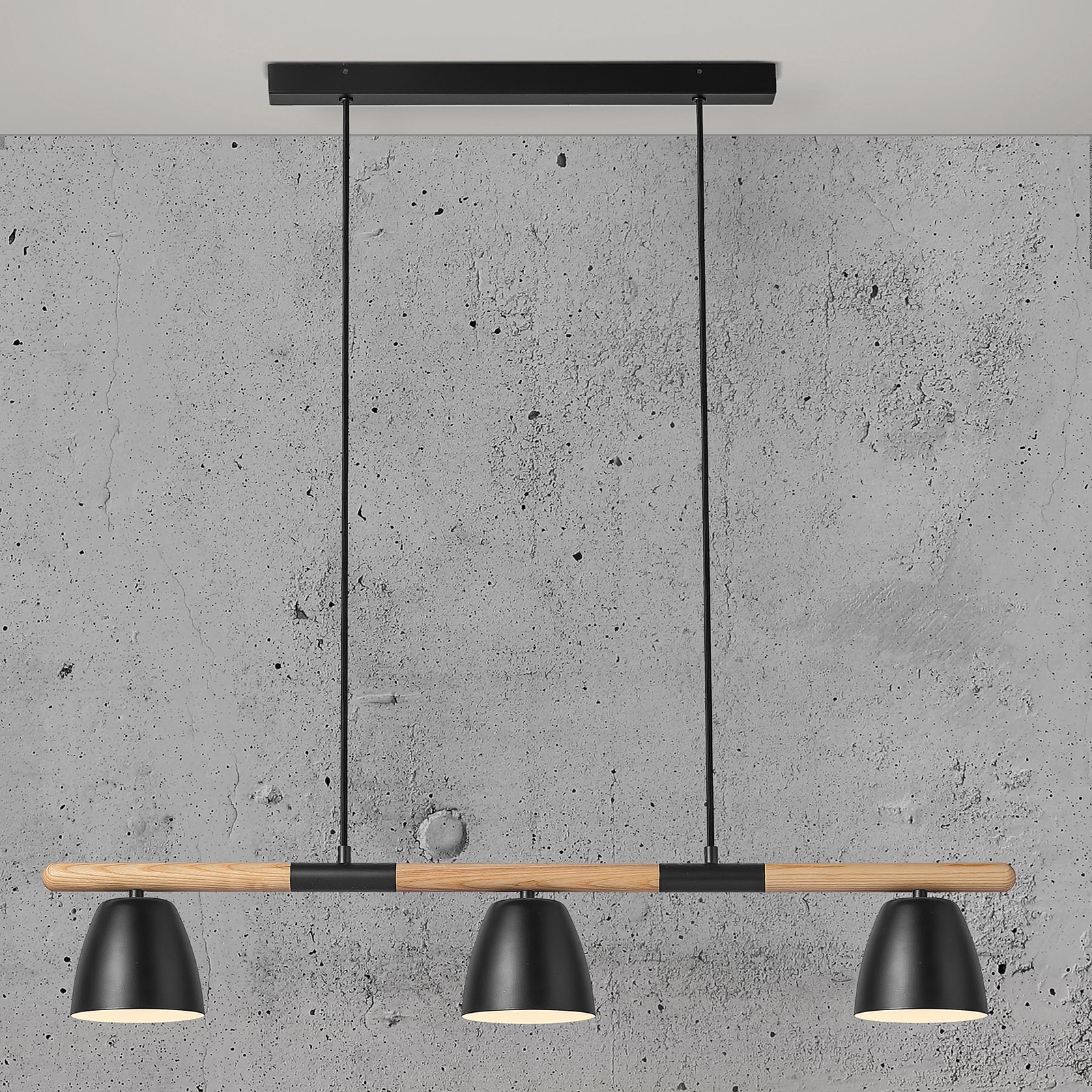 Theo 3 Lámpara Colgante Black - Nordlux