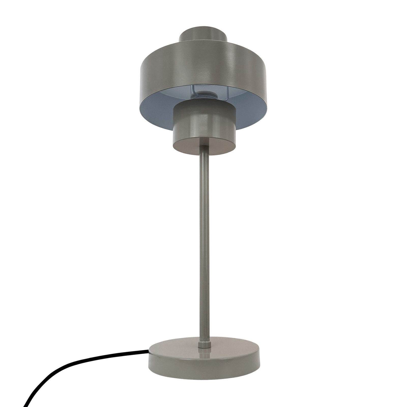 Dyberg Larsen table lamp Stoke, grey, height 49.5 cm