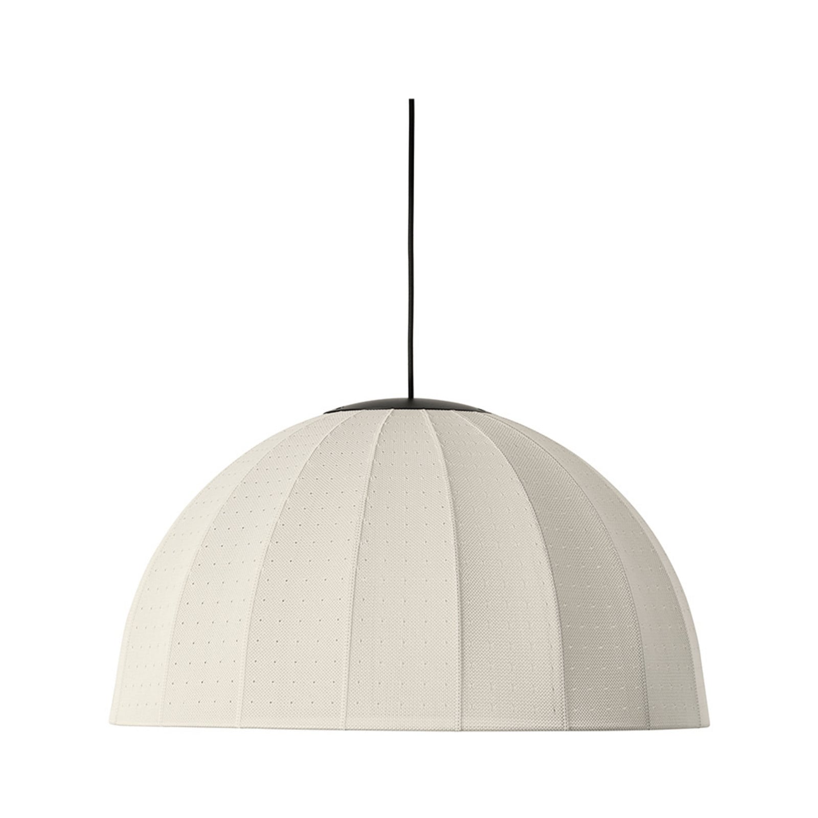 Mollis Pendelleuchte Ø65 Off-White Made By Hand - Schlafzimmer - Stoff / Textil