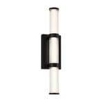 LED-Außenwandleuchte FAYTON, schwarz, Höhe 54 cm Metall IP44