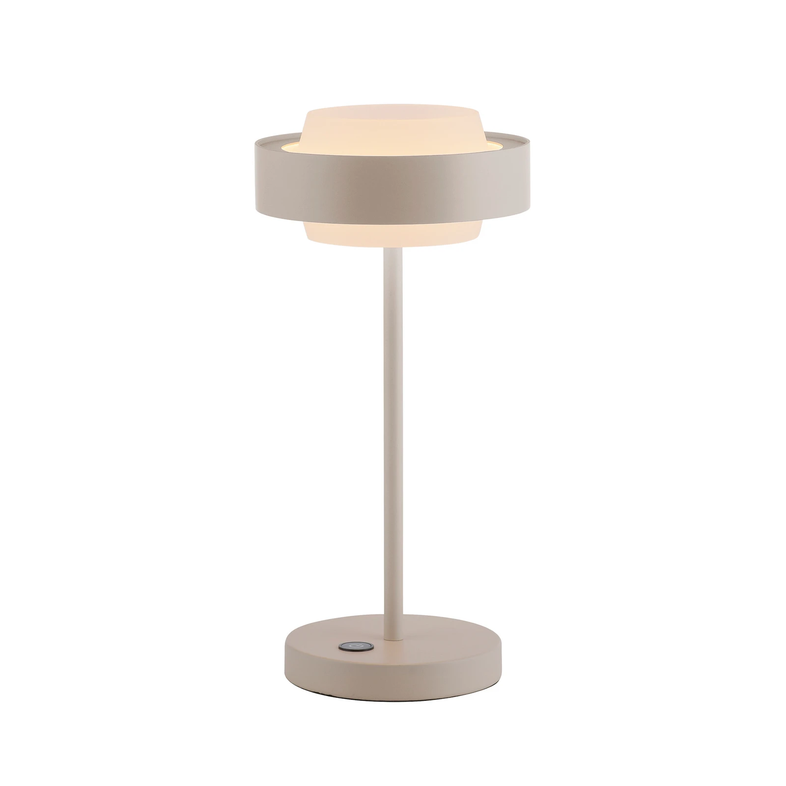 Schöner Wohnen stolová LED lampa Elmo, piesková bríza, 3000 K stmievač
