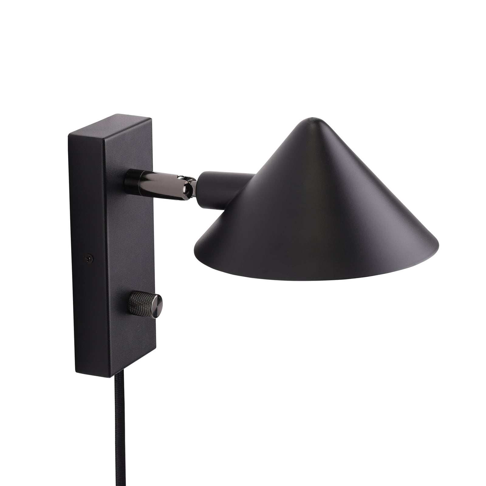 Kuro zidna lampa, crna, 16 cm, G9, s utikačem - Watt &amp; Veke