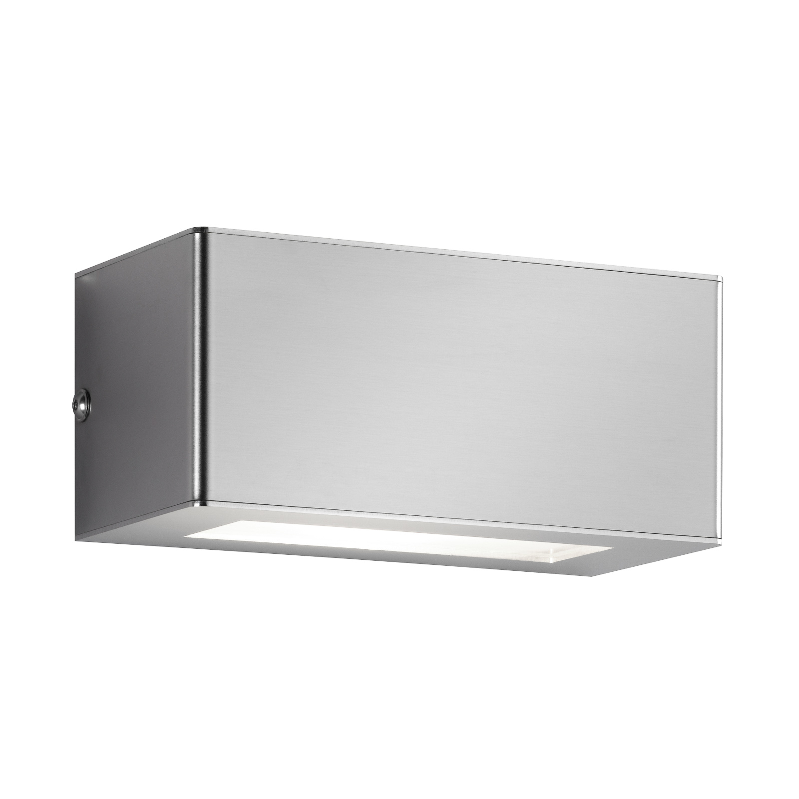 CMD Aqua Stone 2-bulb LED outdoor wall light, Stainless steel, opal glass, 6 W, energy efficiency: A+, W: 18 cm, H: 7.5 cm