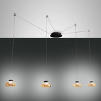Arabella LED pendant light, 4-bulb