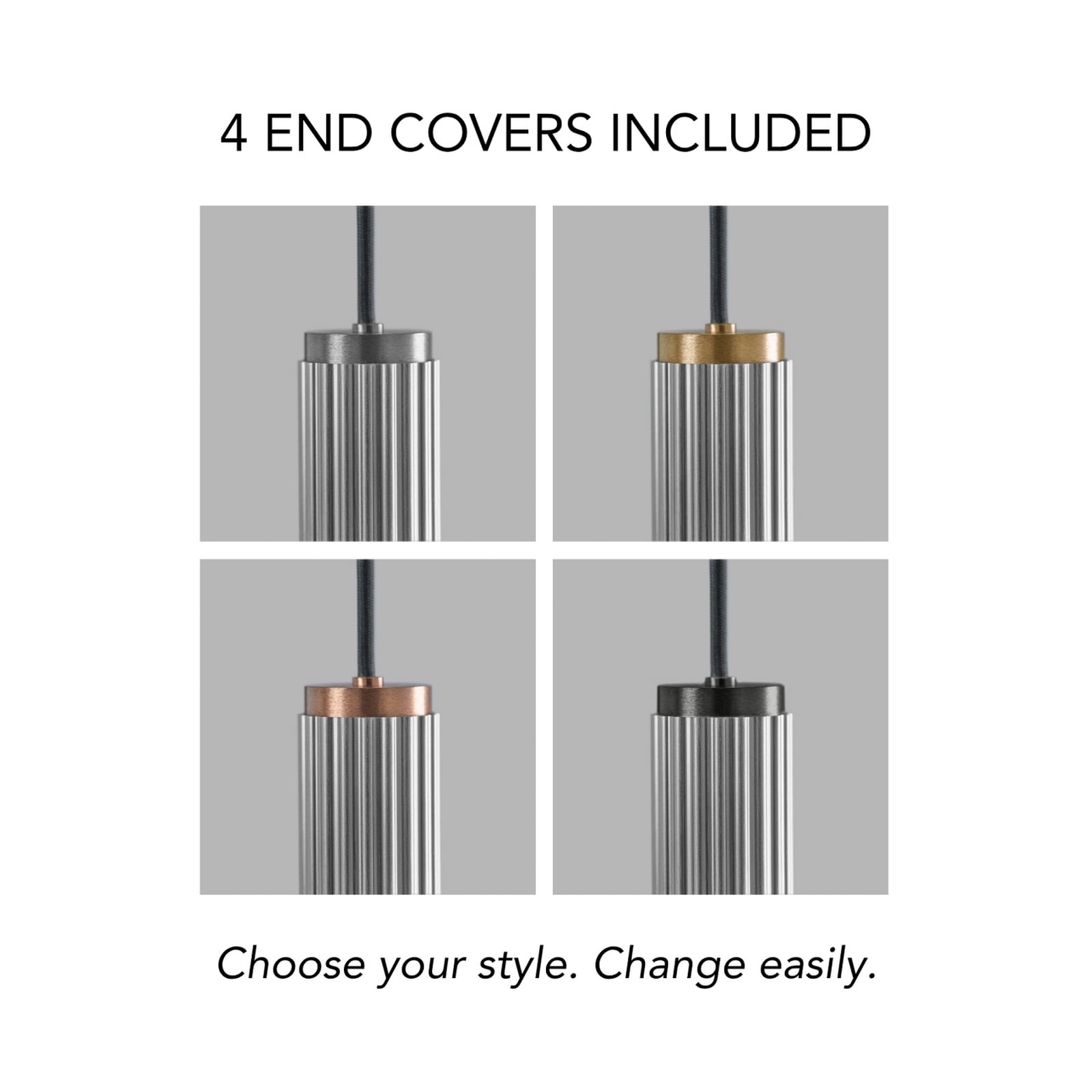 Velvet S2 Switch LED pendant light, titanium - LIGHT-POINT
