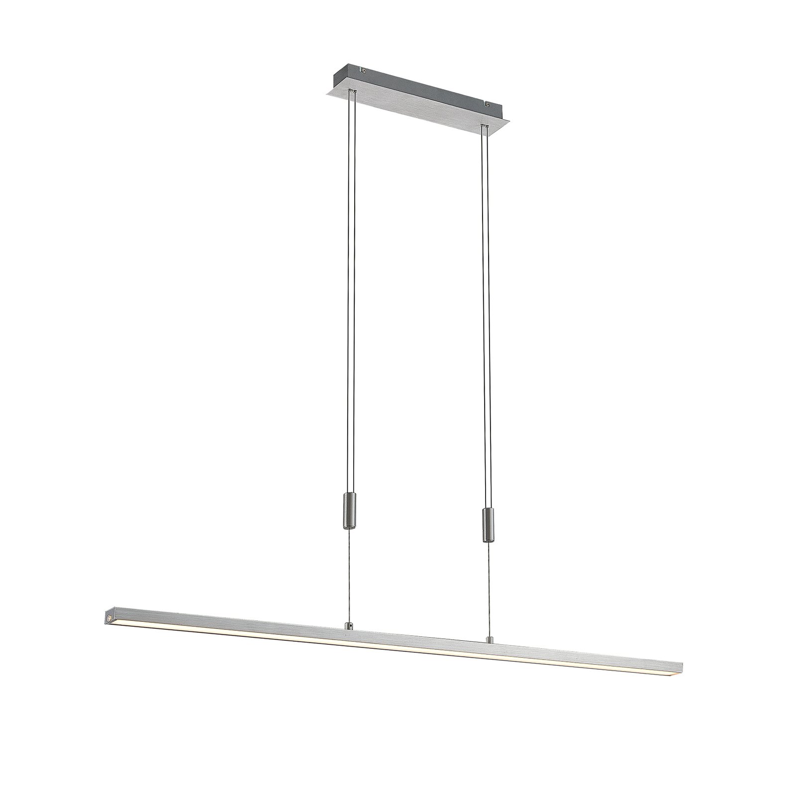 Lucande LED hanglamp Myron, touchdimmer, CCT, aluminium