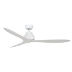 Beacon ceiling fan Whitehaven, white, DC, quiet, 142 cm