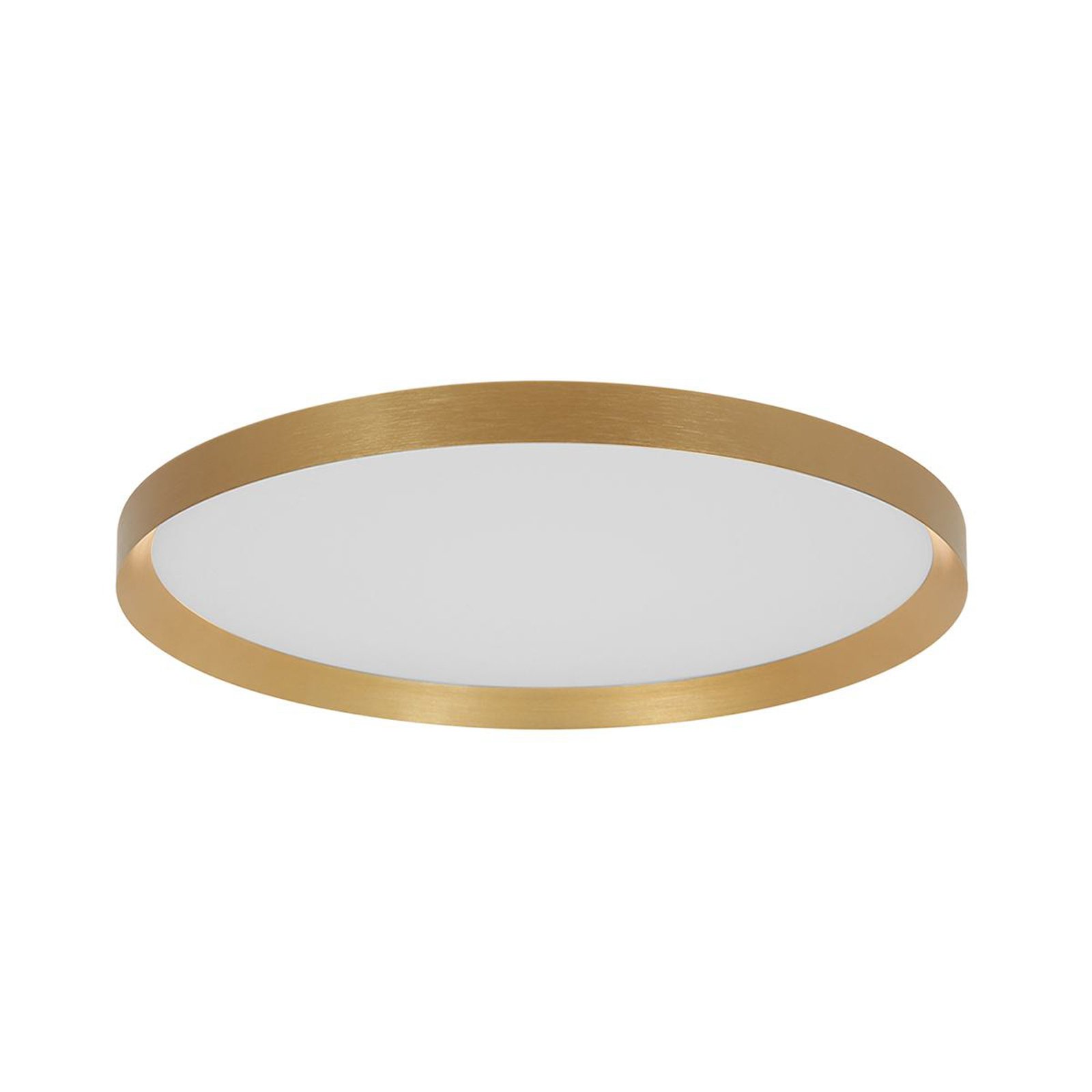 LED ceiling light Flady, gold-coloured, Ø 40 cm direct/indirect