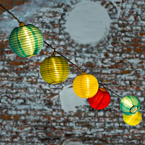 Zewnętrzny łańcuch świetlny Lampion, 40 kul LED