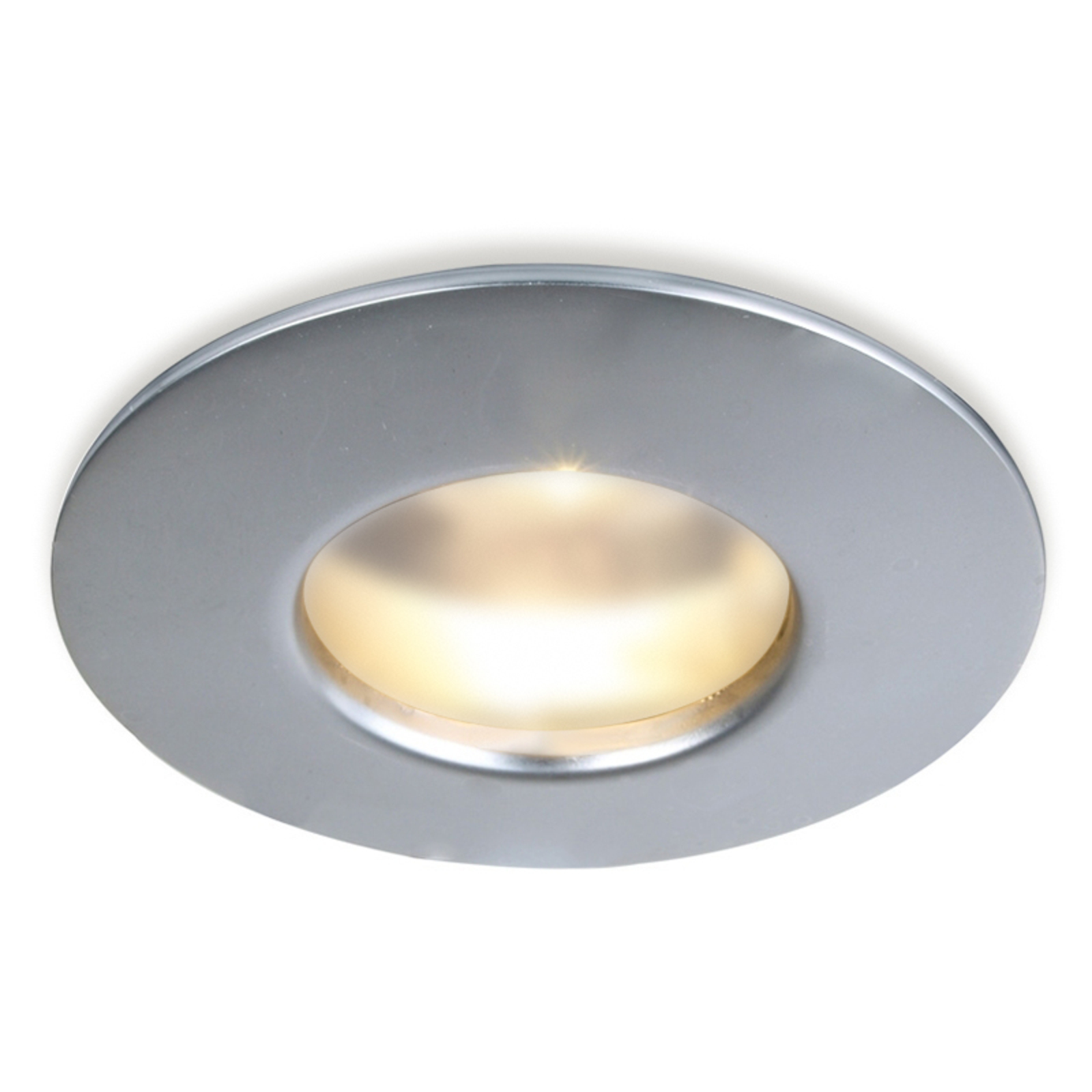 Deko-Light Fixed recessed light, matt silver, for Bathroom, Aluminium, GU5.3 / MR16, 35 W, energy efficiency: A++