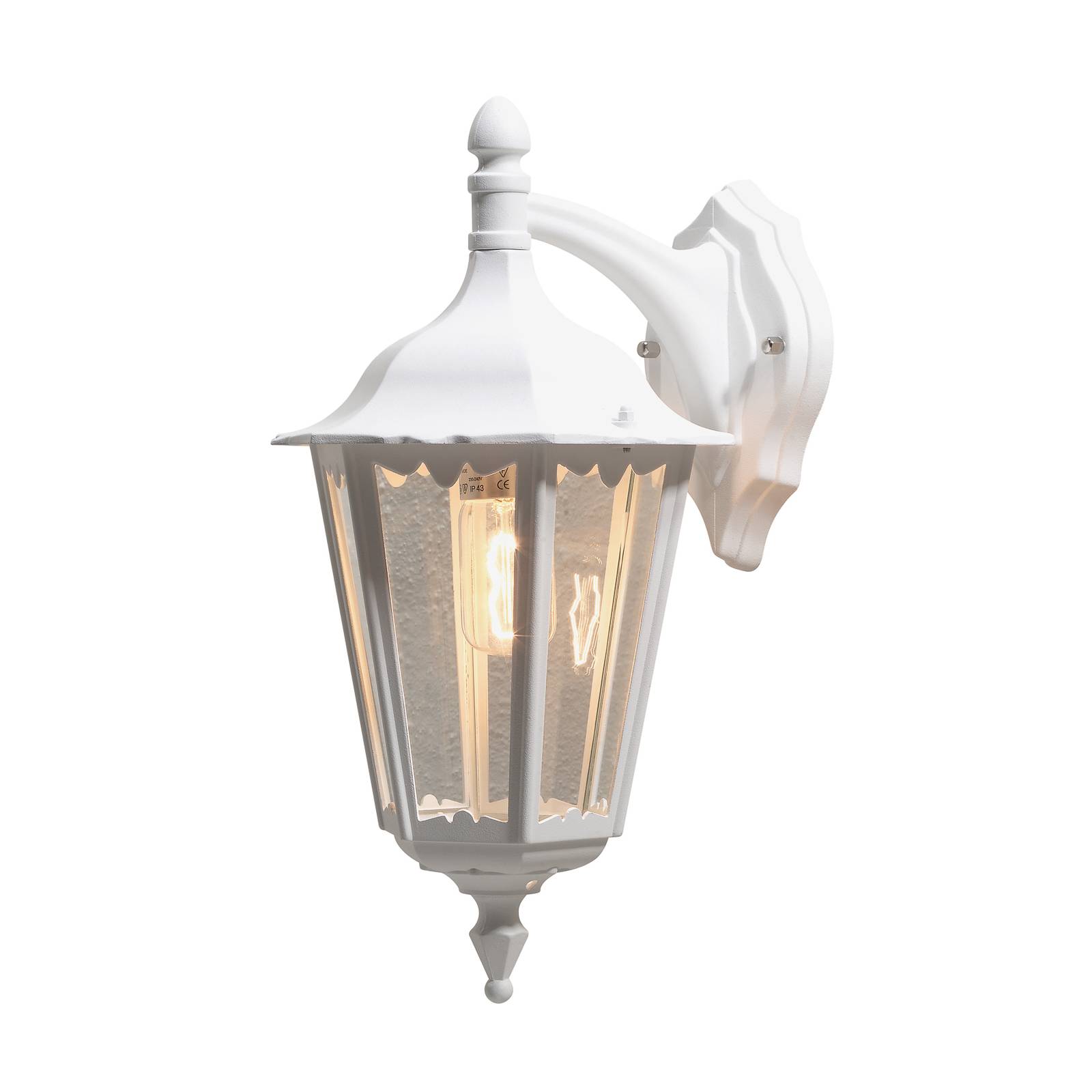Firenze udendørs væglampe hængende 48cm hvid