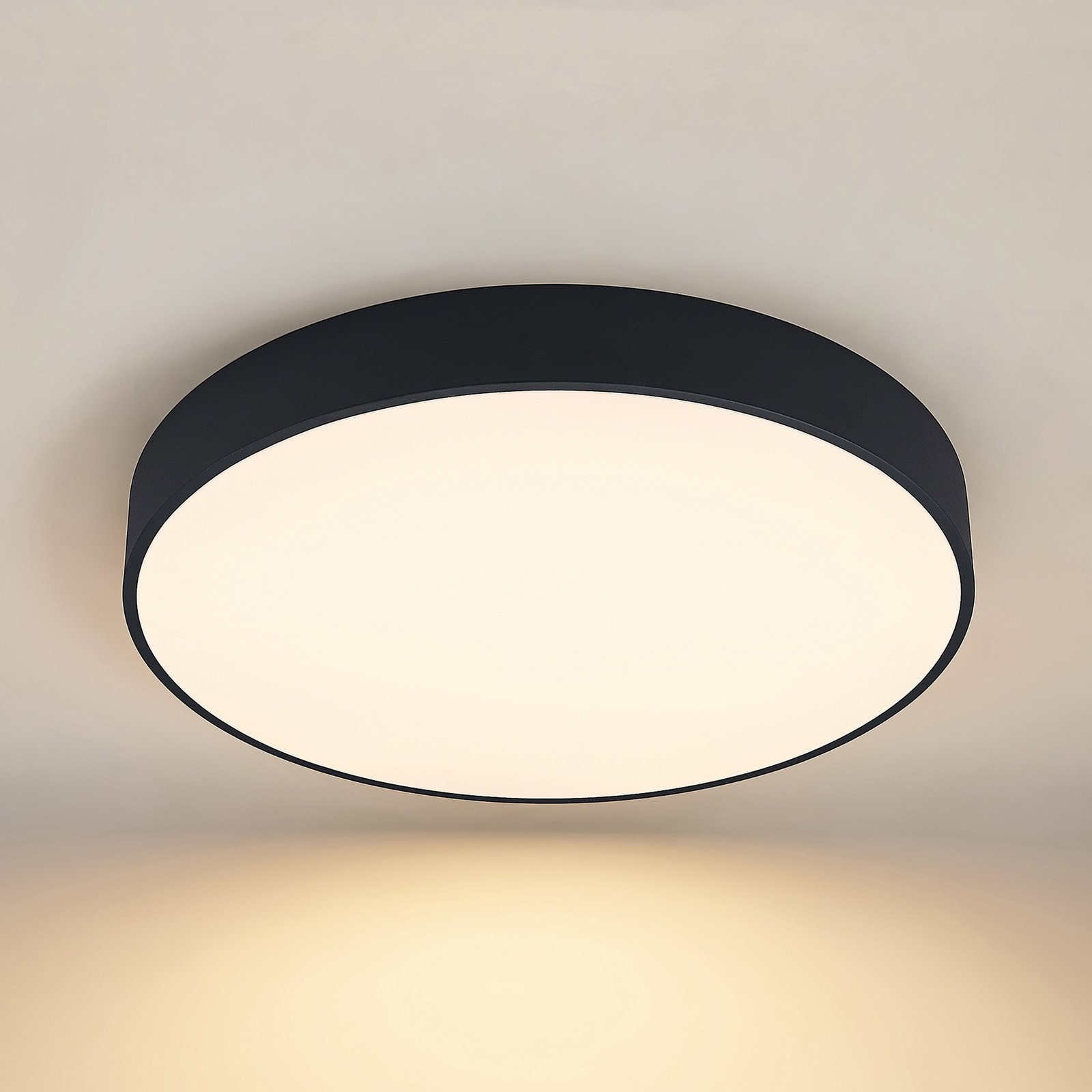 Arcchio Noabelle plafonnier LED, noir, 80 cm