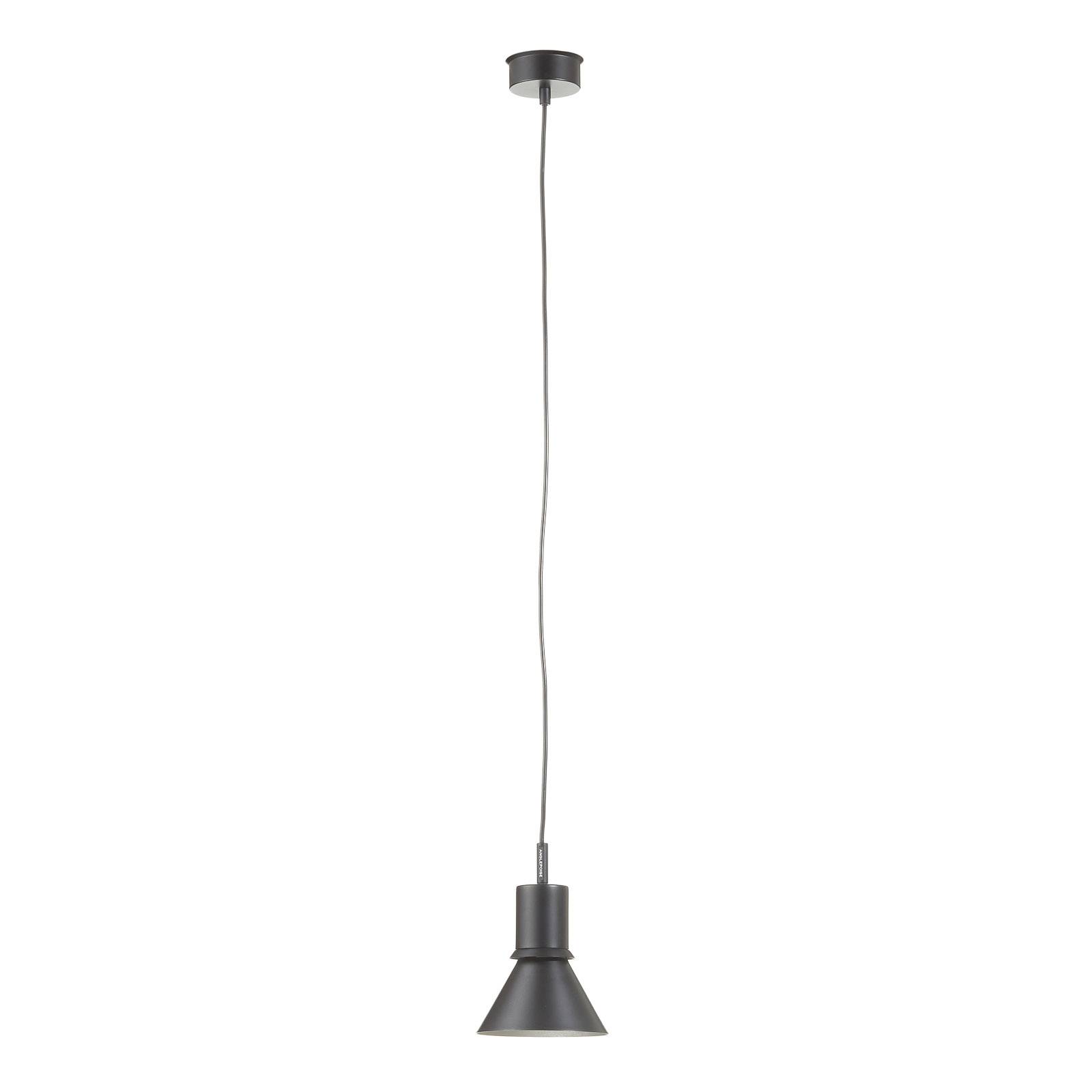 Anglepoise Type 80 hanging light, matt black, for Living / Dining Room, aluminium, E27, 6 W, energy efficiency: A+, H: 20.6 cm