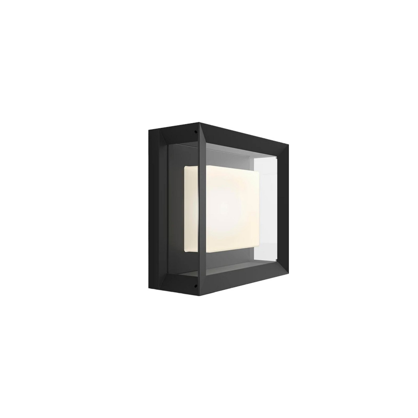 Econic 3 Outdoor Wall Lamp Square White/Color Amb. - Philips Hue