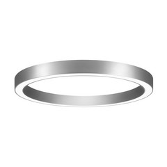 BRUMBERG Biro Anillo Circular Techo Ø 75 cm DALI plata 3000 K