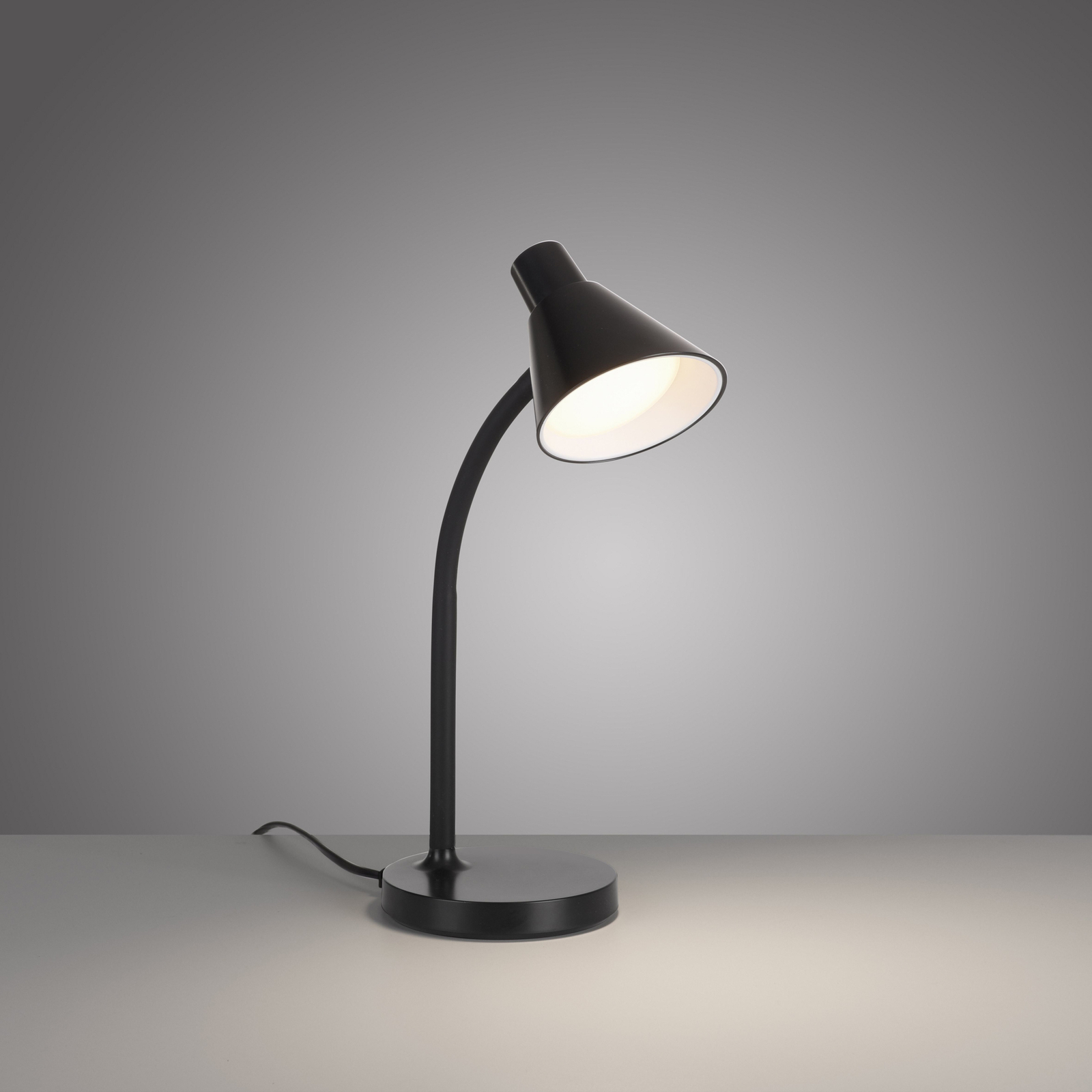 JUST LIGHT. Lampă de masă cu LED Pixie, plastic, negru