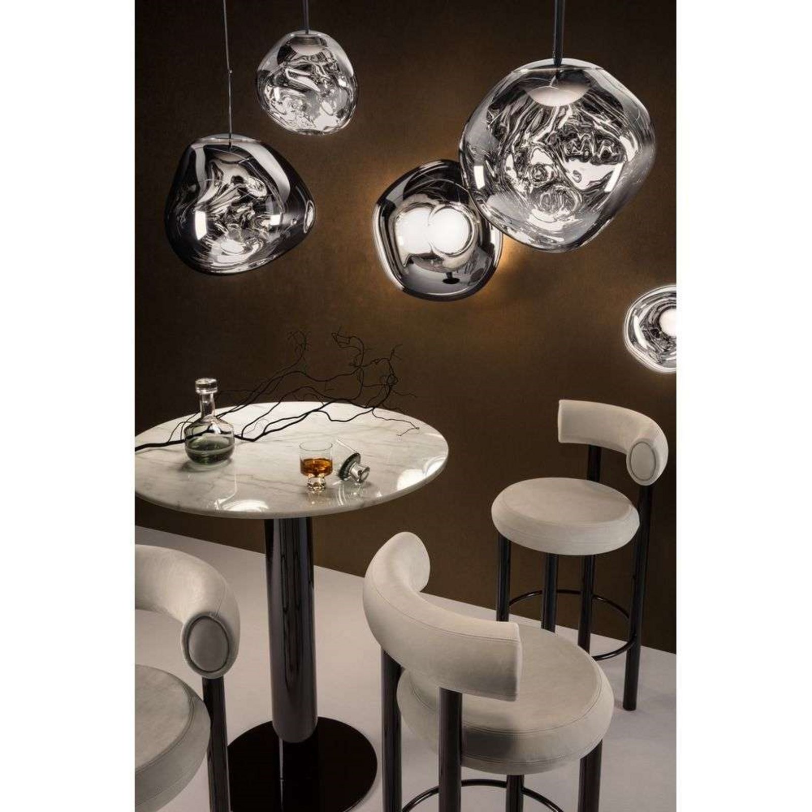 Melt Surface LED Aplică de Perete Chrome - Tom Dixon