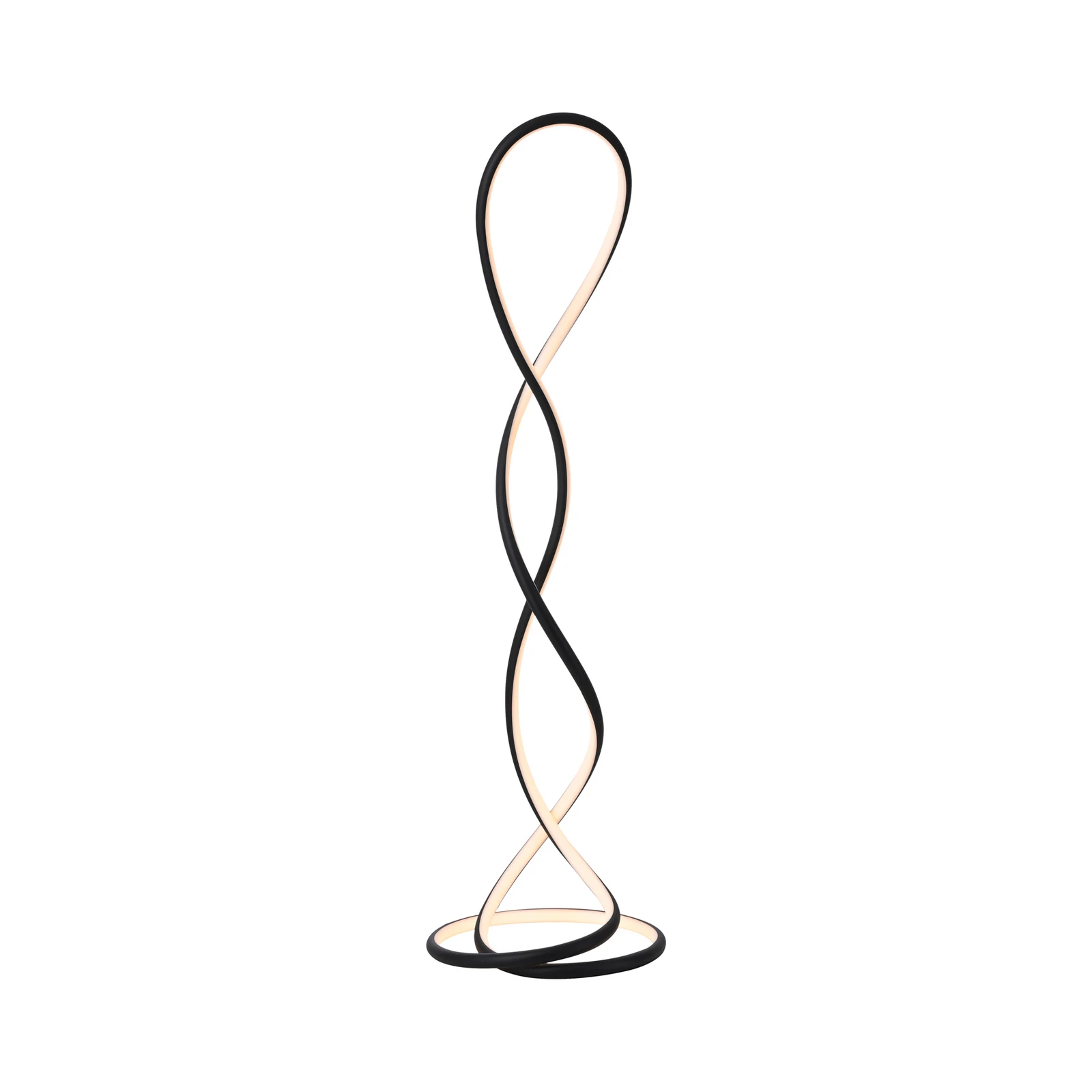 Paul Neuhaus LED podna lampa Twist, crna, visina 143 cm