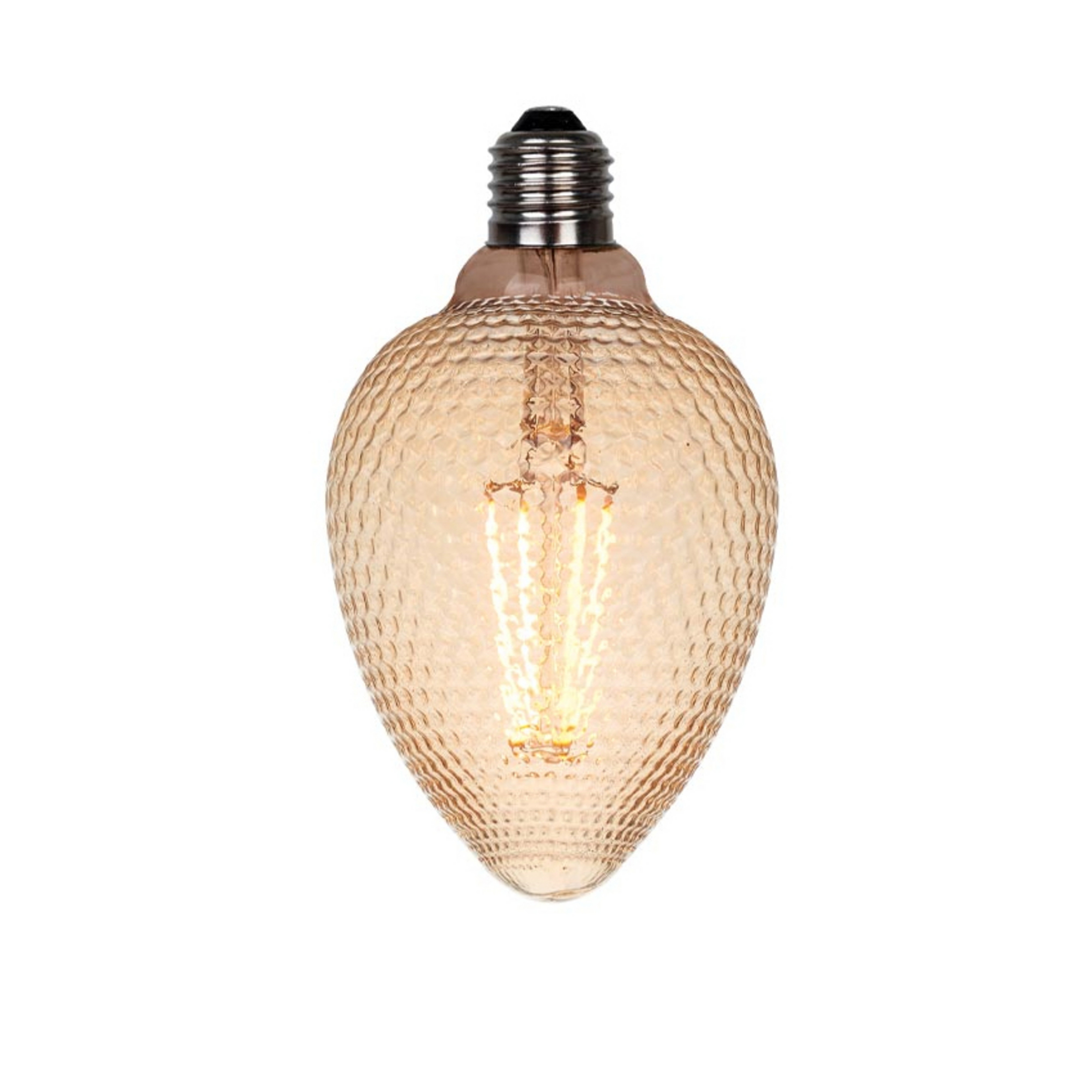 Colors Facet LED bulb G100, E27, amber, 1,800 K, 2 W – Halo Design