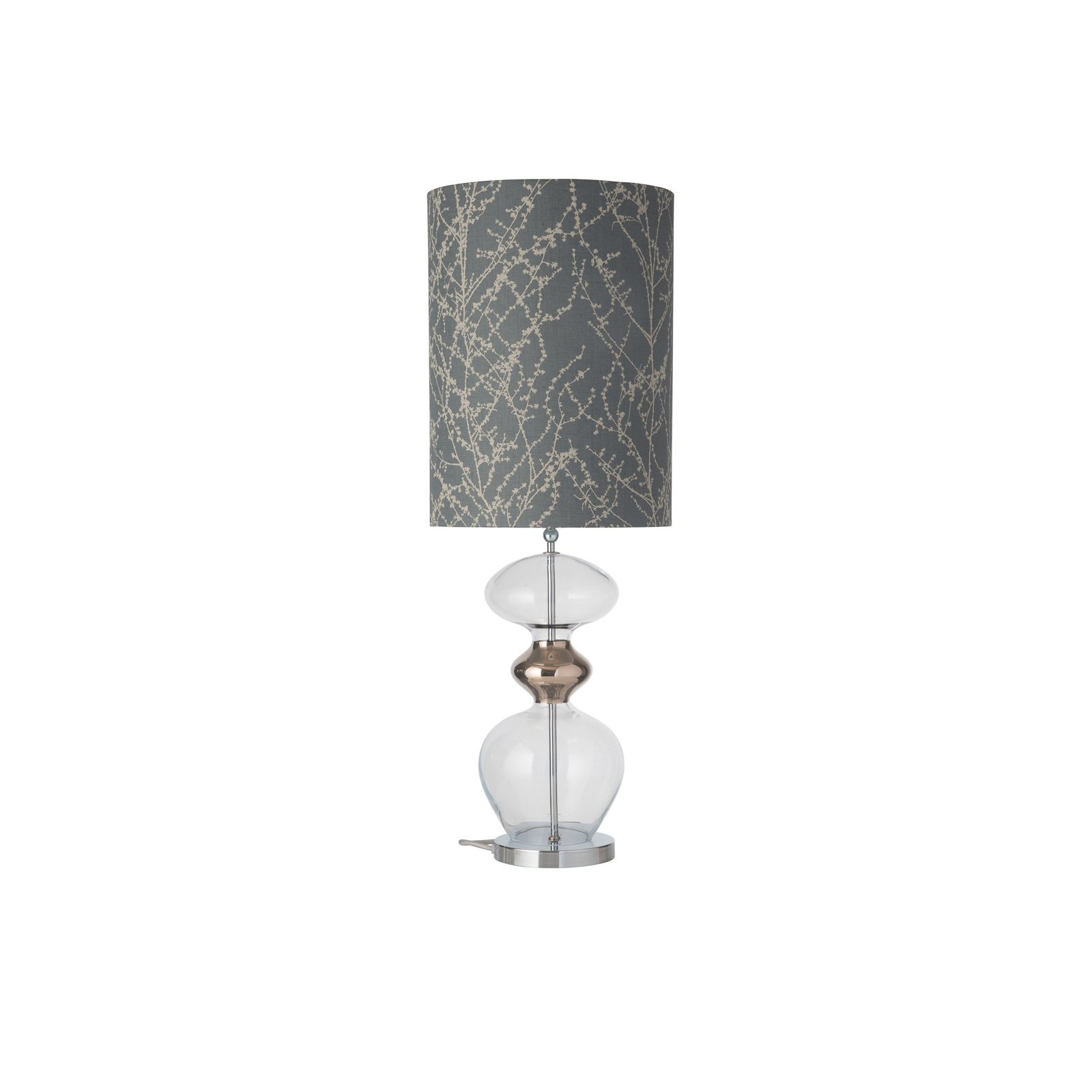 EBB & FLOW Futura table lamp, Branches grey/silver