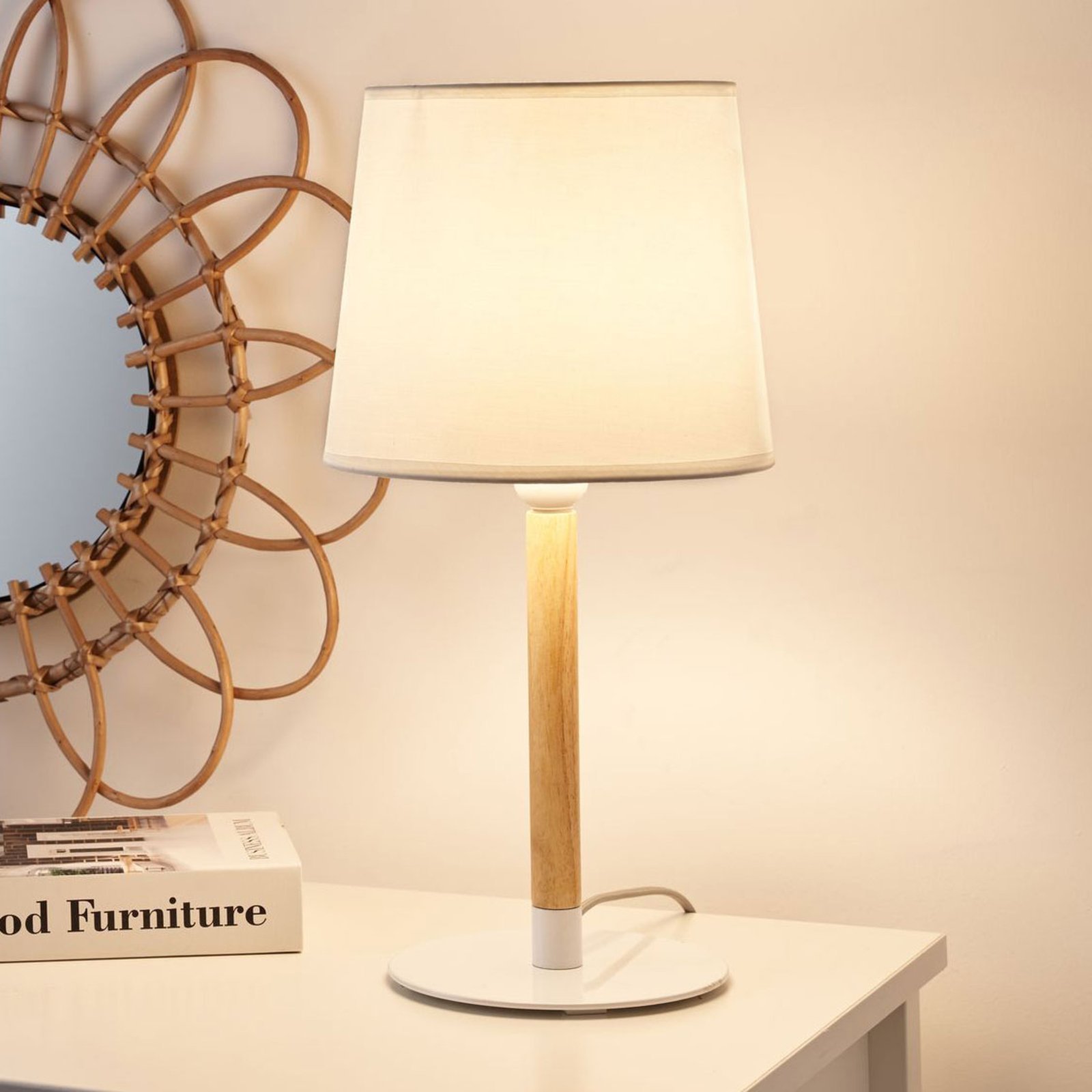 Pauleen Woody Cuddles table lamp, fabric lampshade