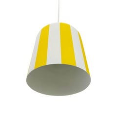 Dyberg Larsen Gry riipusvalaisin, keltainen/valkoinen, Ø 20 cm, metallia