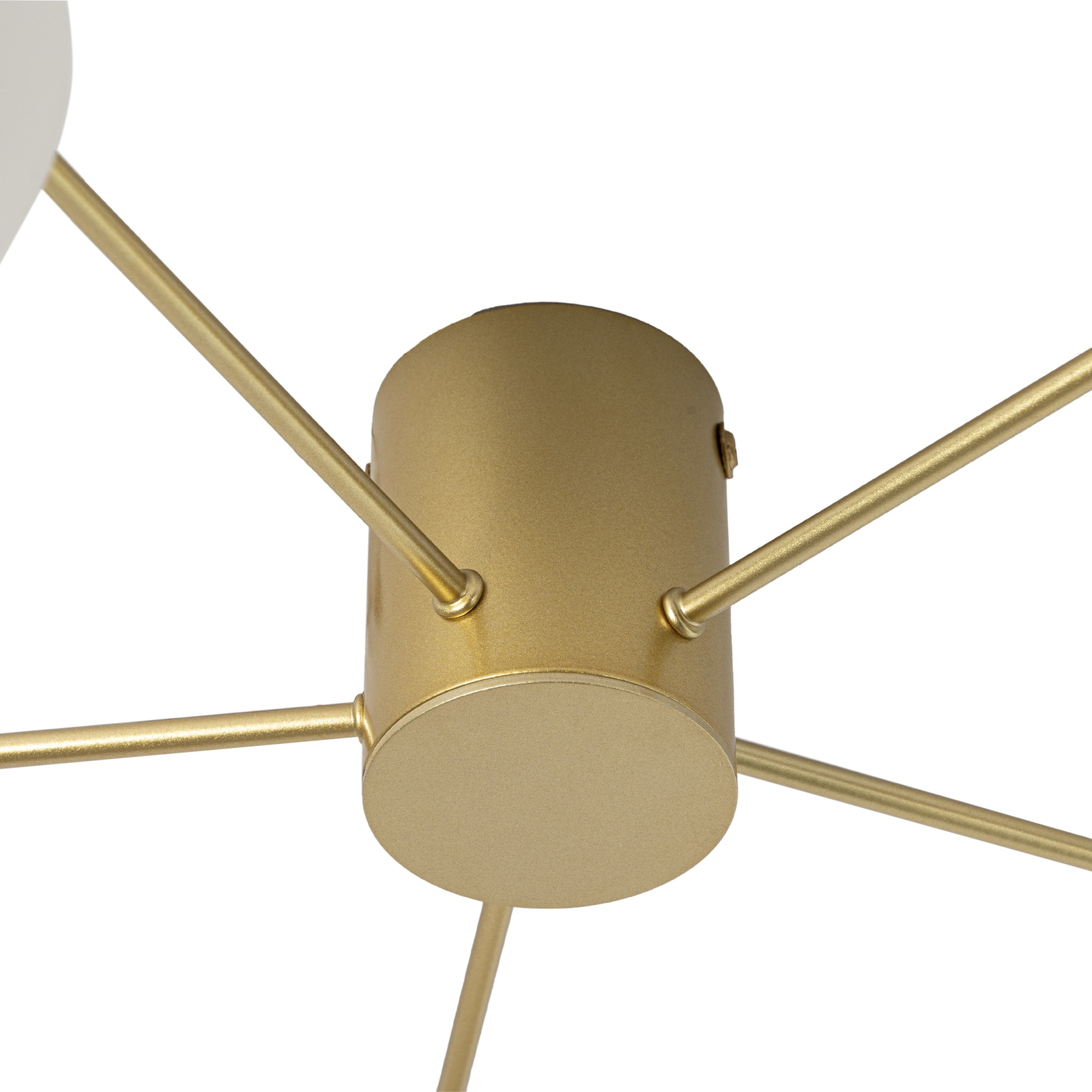 Lindby Valisa plafondlamp, goud, 5-lamps