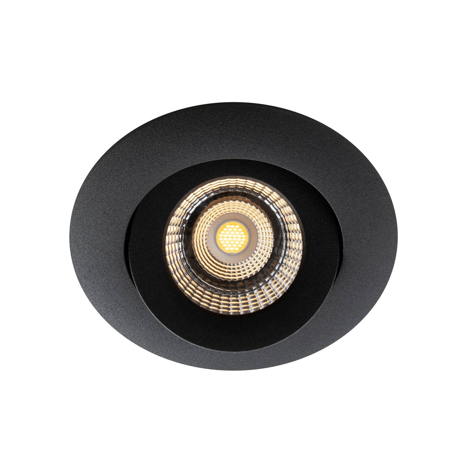 SLC One 360° LED-indbygningslampe dim-to-warm sort