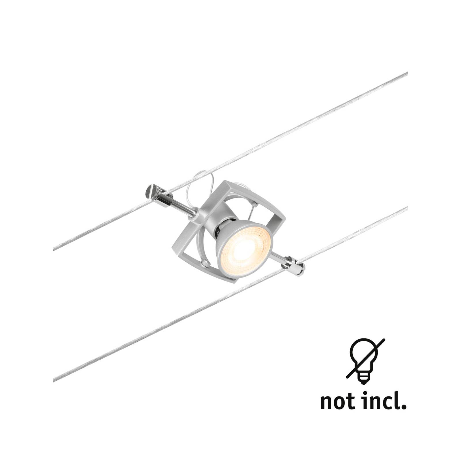 Photos - Electrical Wire & Cable Paulmann Wire Mac II spot for cable system chrome 