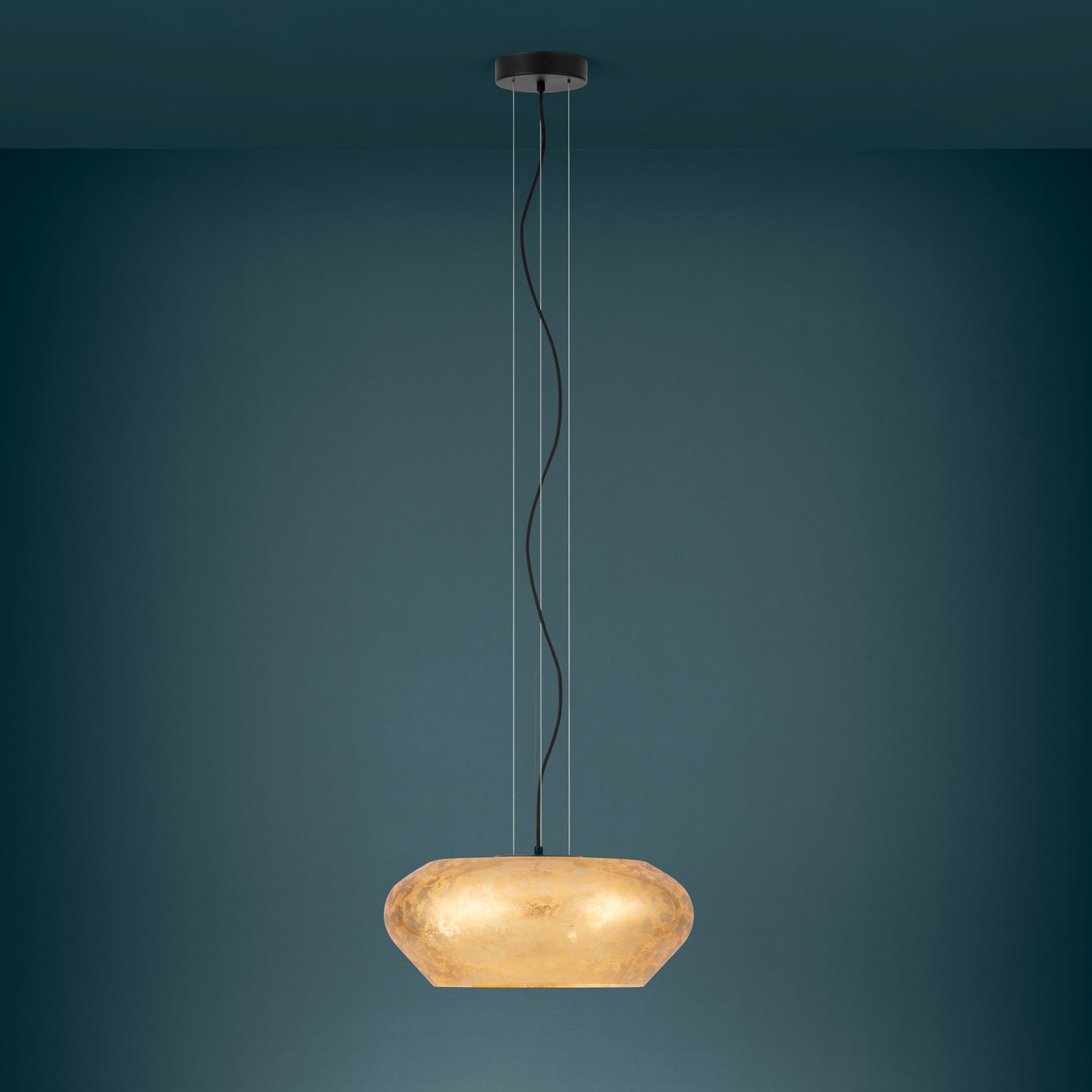 EGLO Stars Of Light hänglampa Priorat, glas, guldfärgad