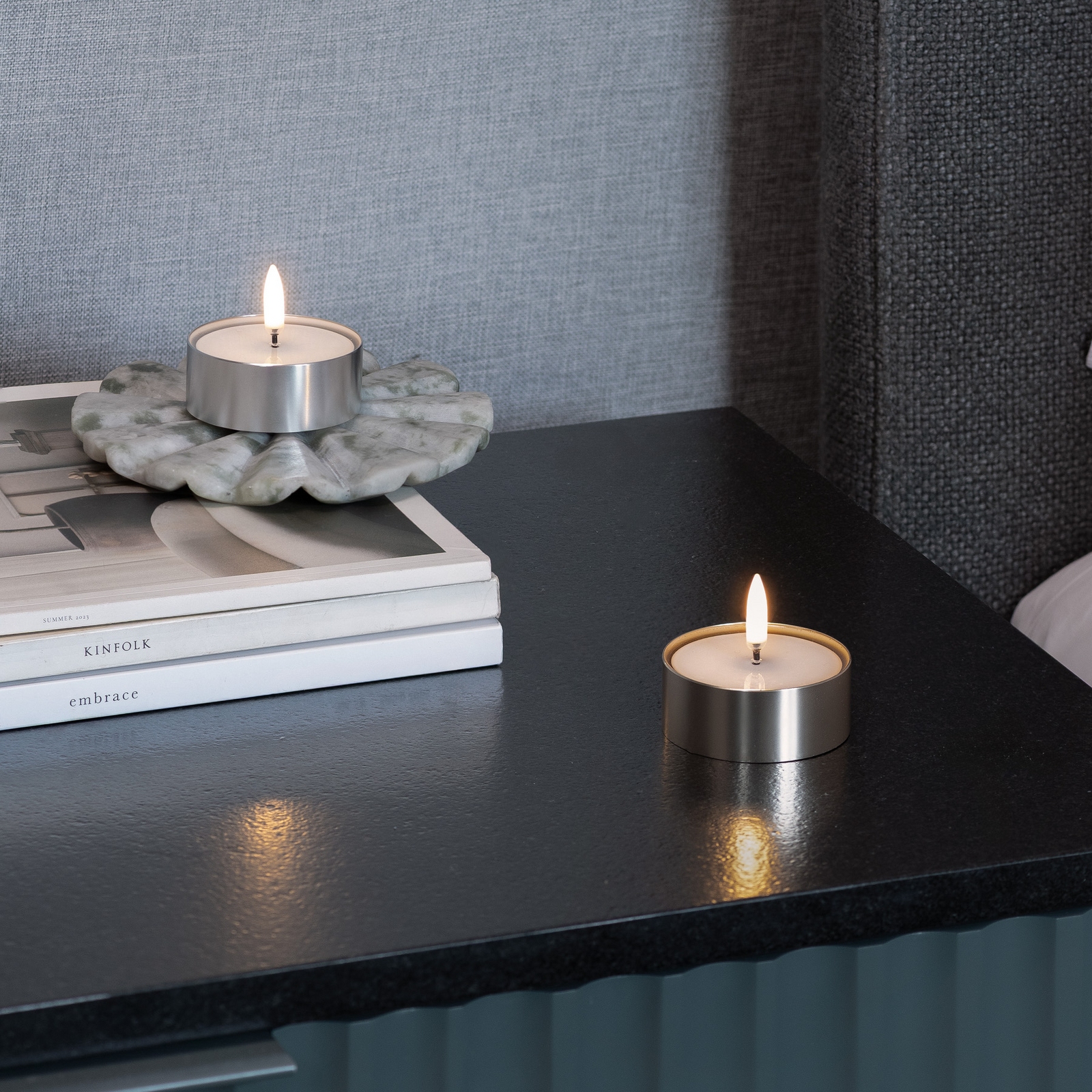 MELTED MAXI LED-blockljus, 2-pack, mässing - Uyuni Lighting MELTED MAXI LED-blockljus, 2-pack, mässing - Uyuni Lighting