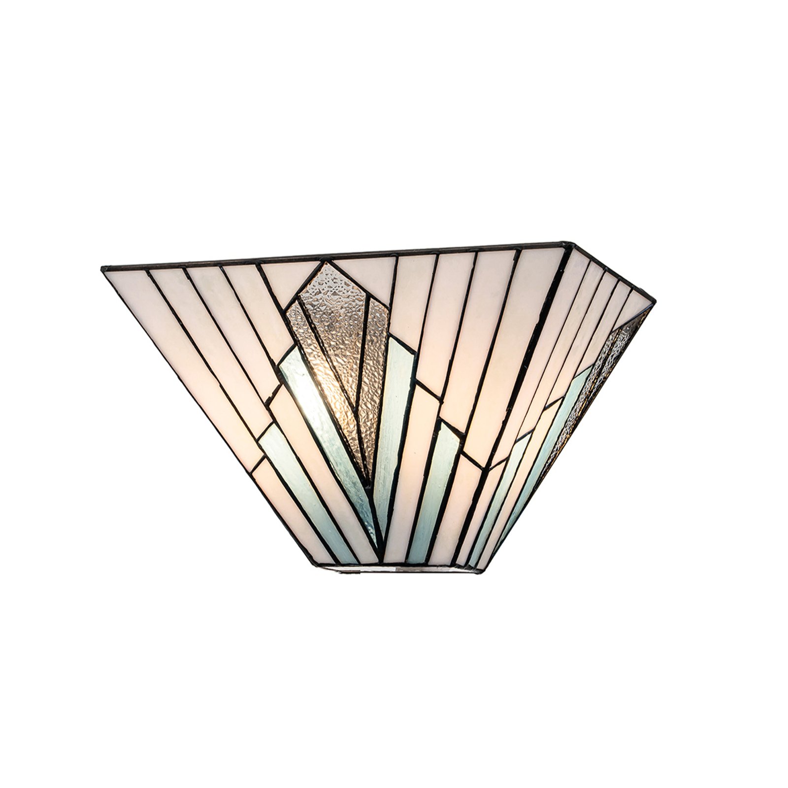 Wandleuchte Alderley, Tiffany-Stil, vintage bronze