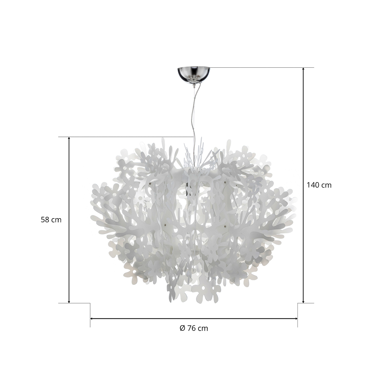 Slamp Fiorella - designer hanging light white