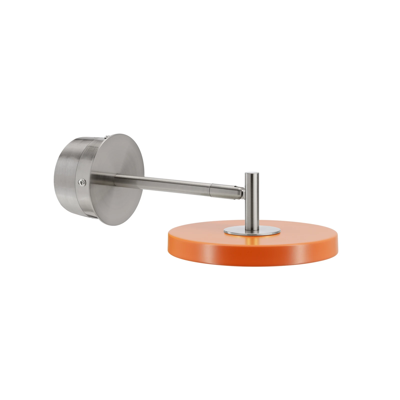 UMAGE LED wandlamp Asteria Short, oranje, staal, vaste aansluiting