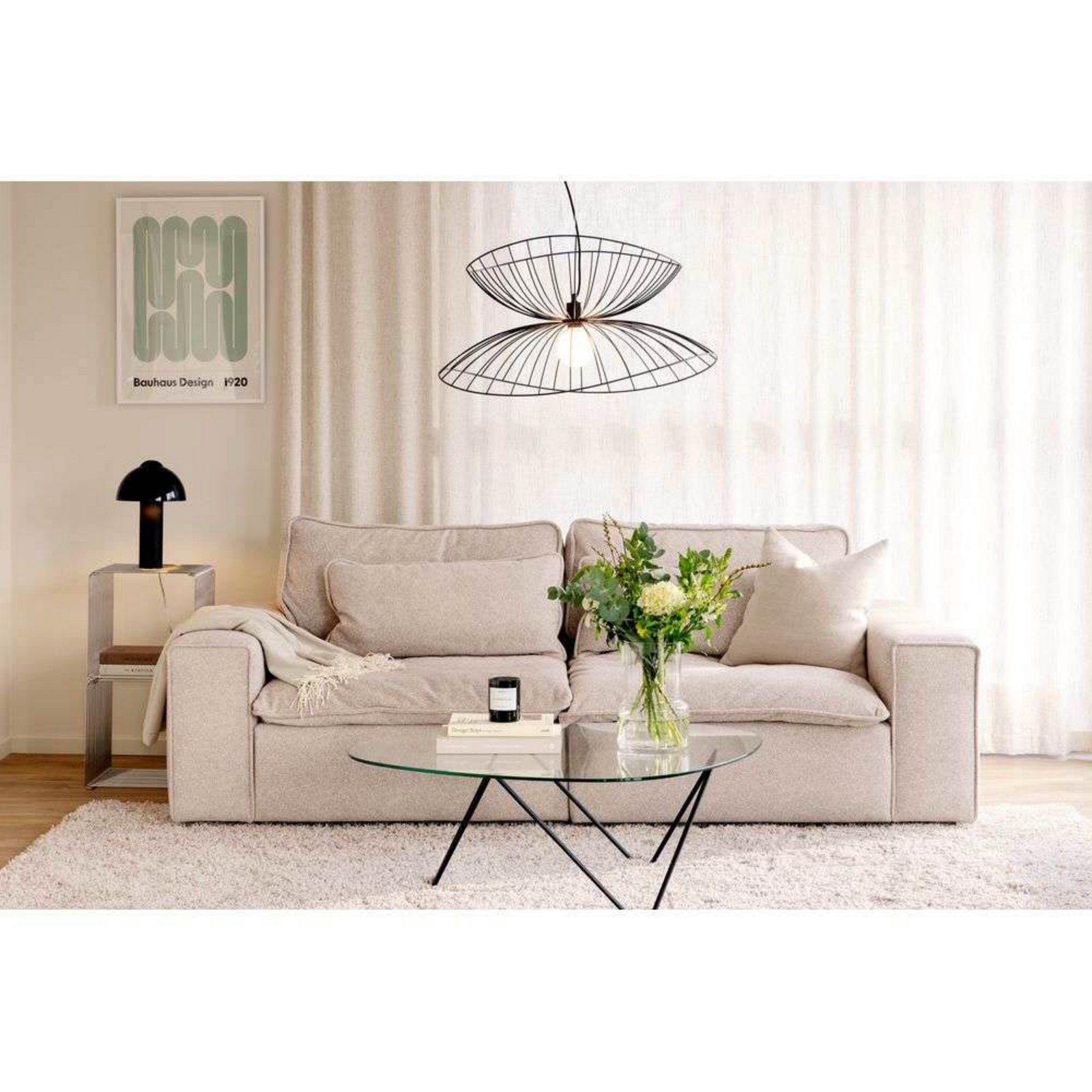 Globen Lighting Pendelleuchte RAY, schwarz, Ø 70 cm Globen Lighting Pendelleuchte RAY, schwarz, Ø 70 cm