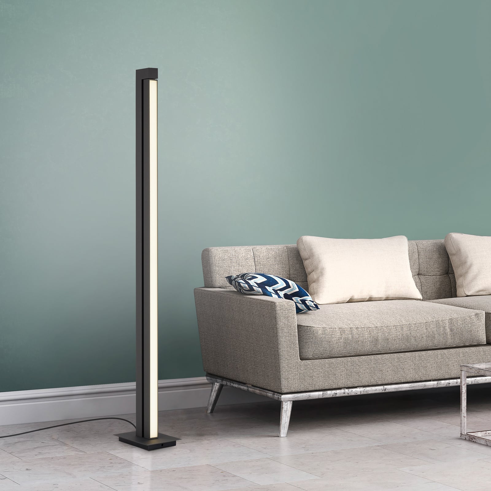 Lines Floor LED-Stehlampe, graphite, 140cm, CCT, dim. - PURE Lines Floor LED-Stehlampe, graphite, 140cm, CCT, dim. - PURE