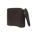 Isola Beistelltisch, dunkelbraun, 46 cm Rattan - ferm LIVING