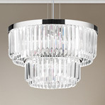 LED-Pendelleuchte Prism, rund, Ø 55 cm