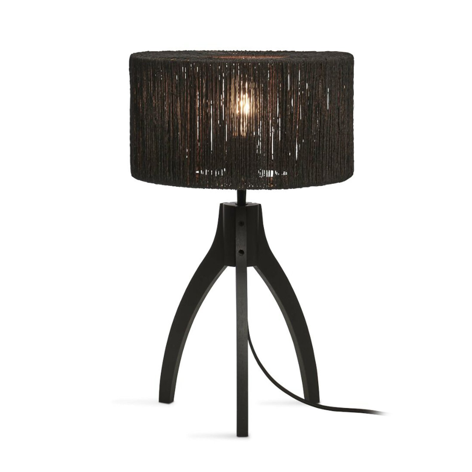 GOOD & MOJO Iguazu stolní lampa, třínožka, černá