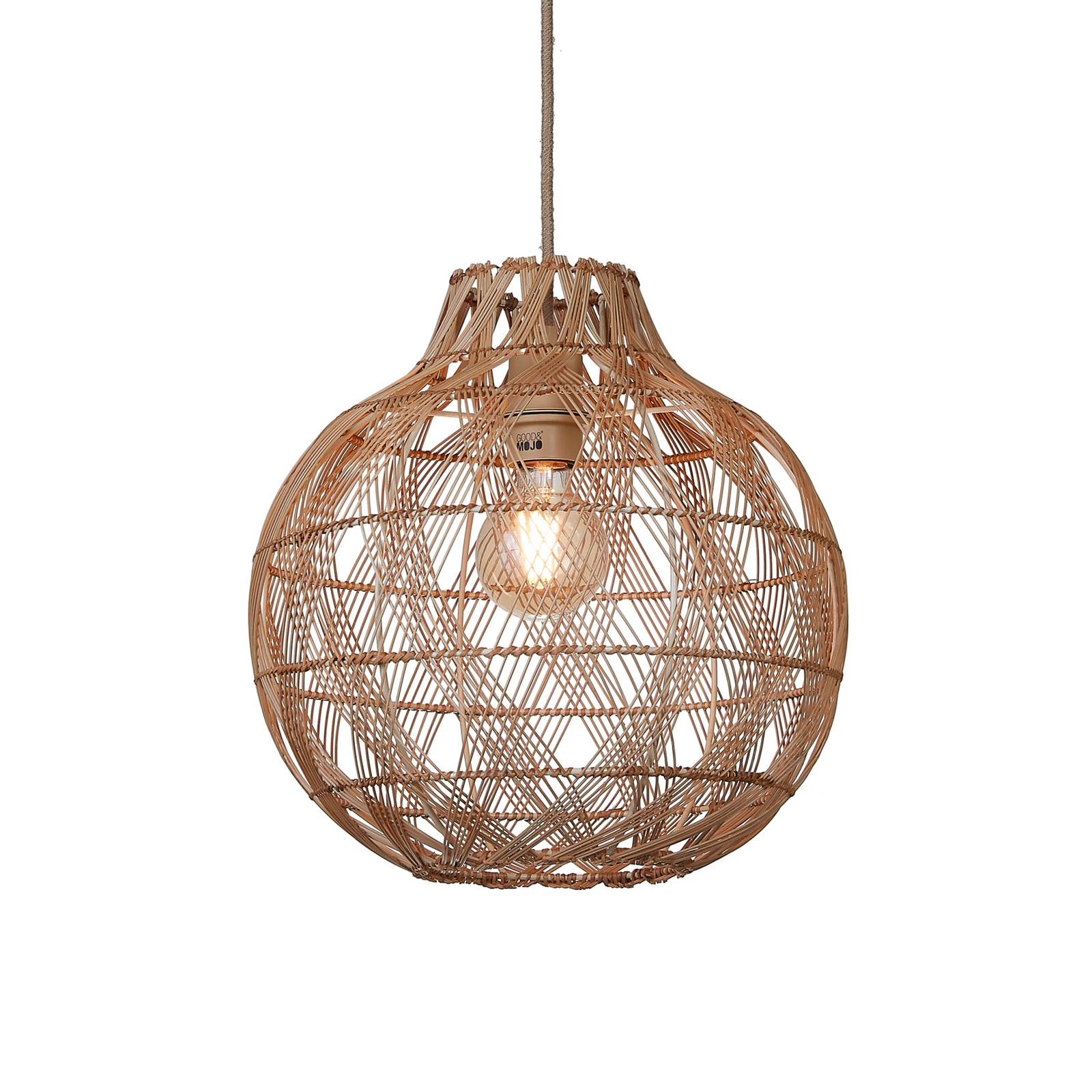 Suspension GOOD & MOJO Mendoza, couleur naturelle, 35 cm, bambou, E27