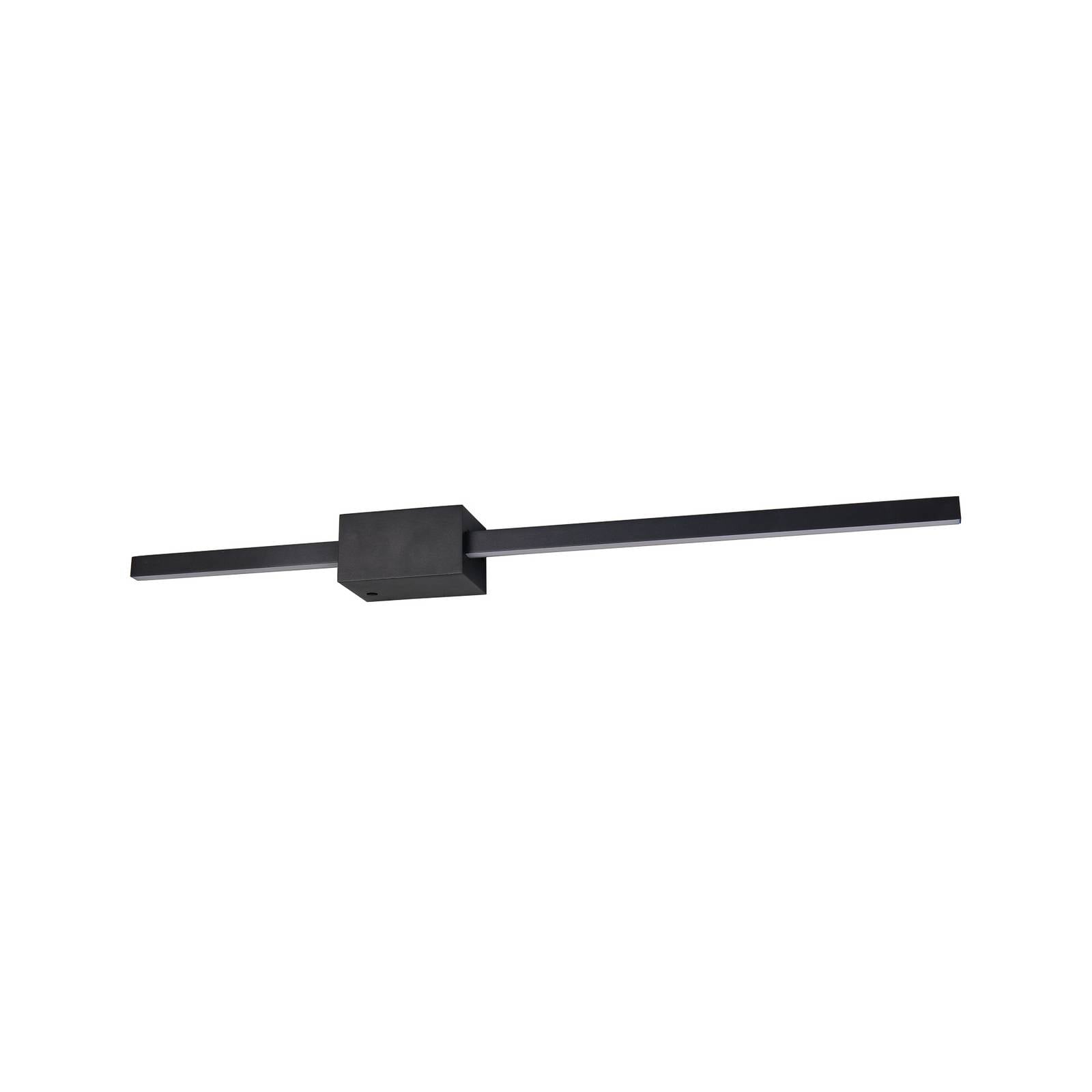 LED-Wandleuchte Cassino, schwarz matt, Breite 70 cm, Metall