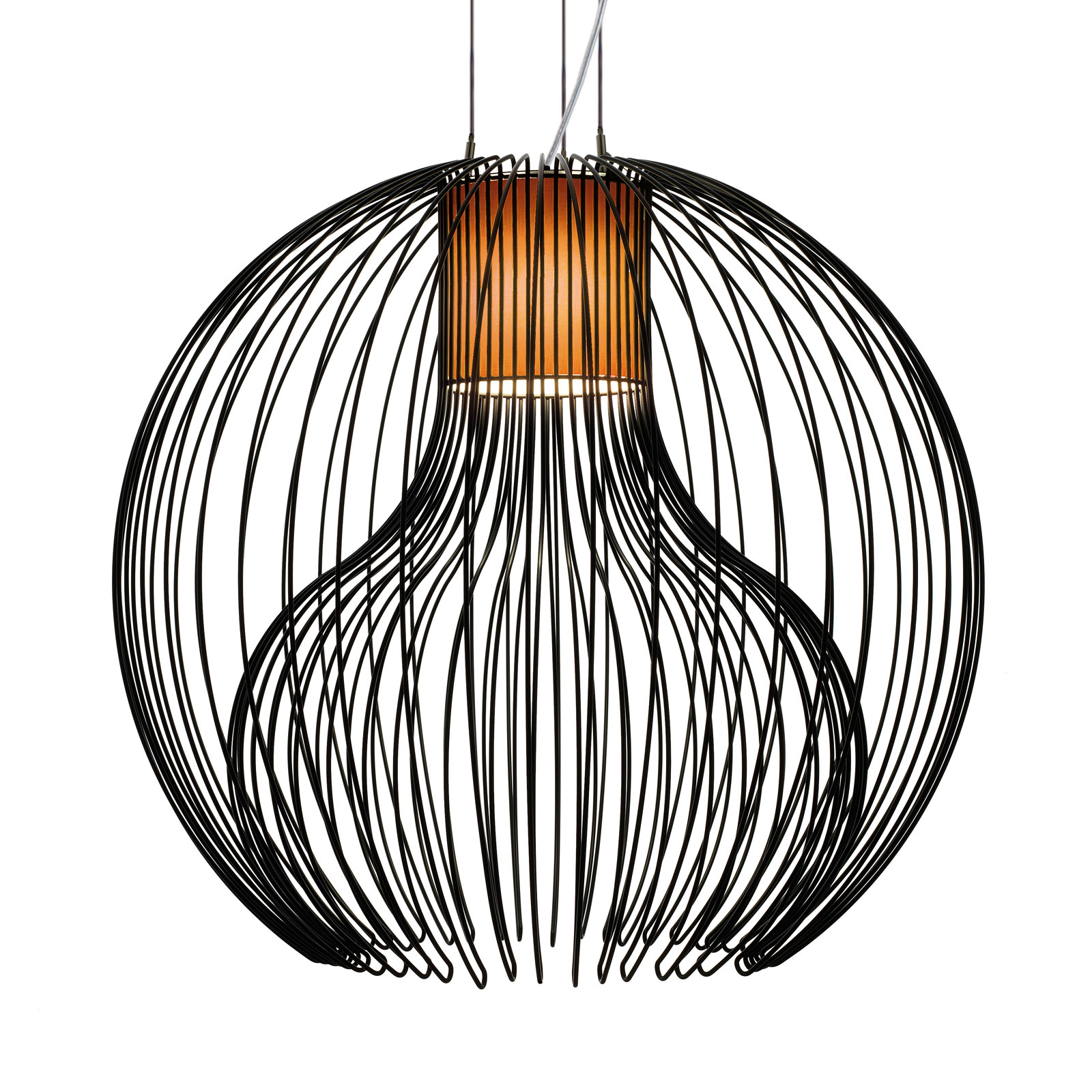 Modo Luce Icaro Ball lampă susp. Ø 50 cm negru