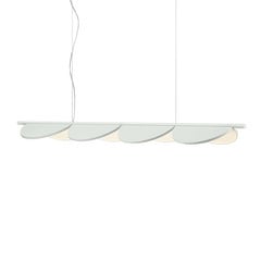 FLOS Almendra Linear colgante LED 4 luces, blanco