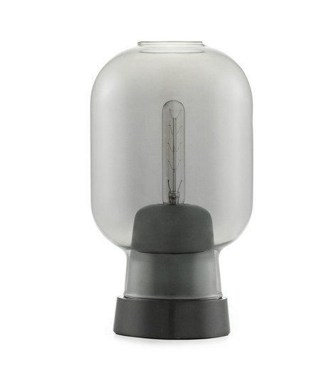 Amp Asztali Lámpa Smoke/Black - Normann Copenhagen