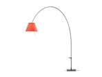 Lady Costanza Floor Lamp with Dimmer Red/Black - Luceplan