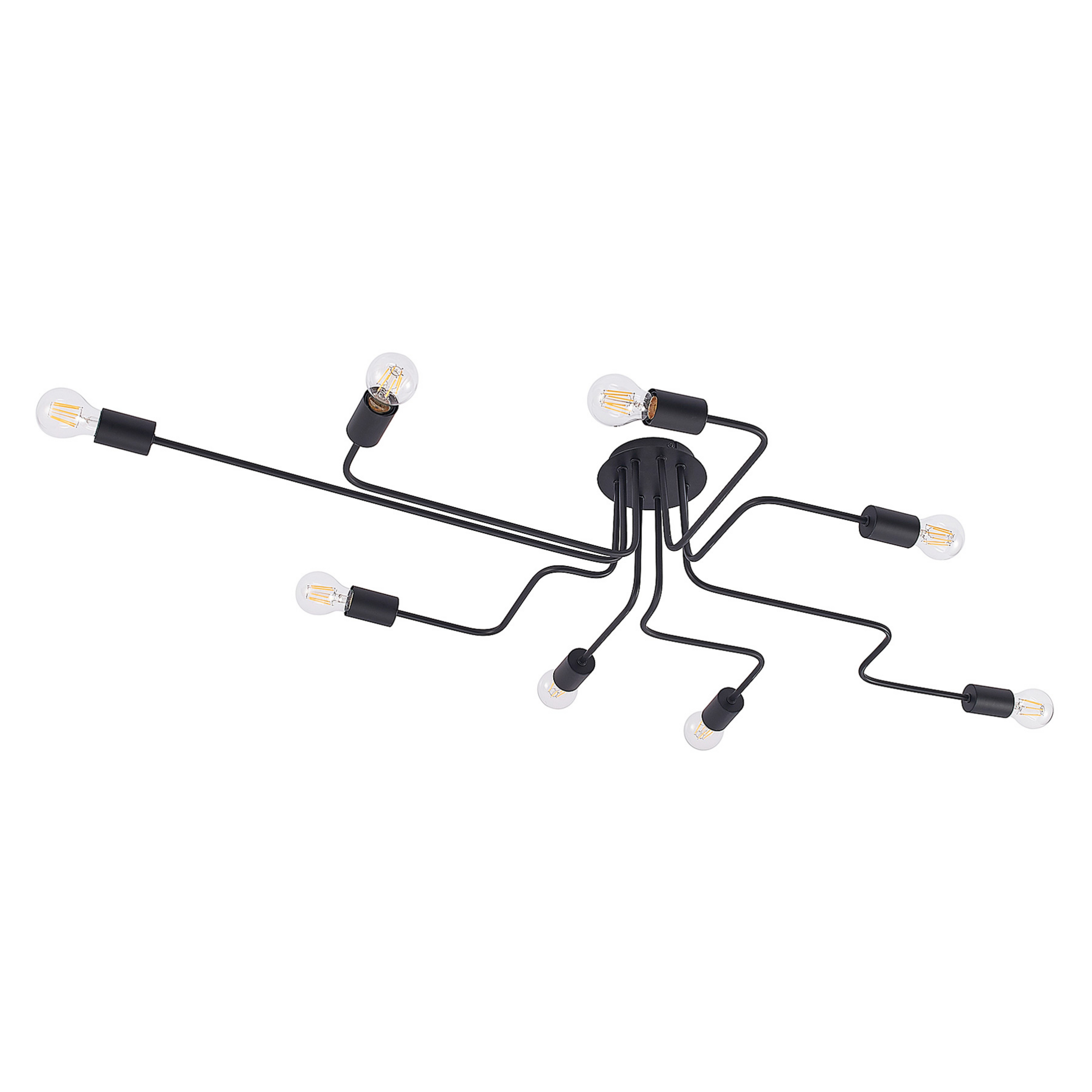 Lindby Deckenleuchte Elimar, 136 cm, 8-flammig, Metall, E27